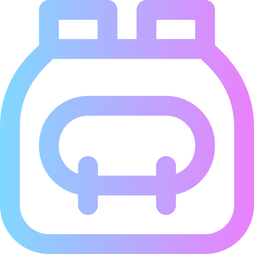 Backpack Super Basic Rounded Gradient icon