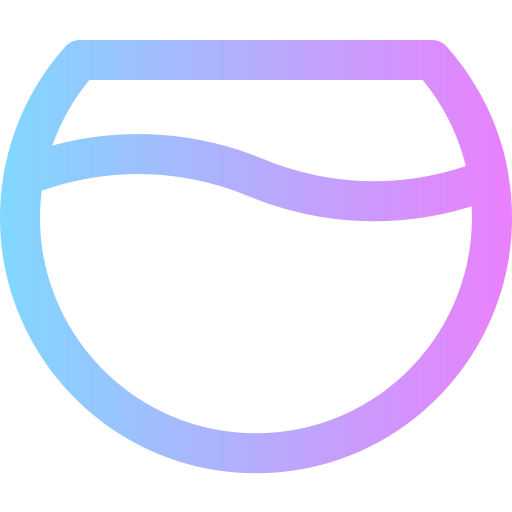 Fish bowl Super Basic Rounded Gradient icon