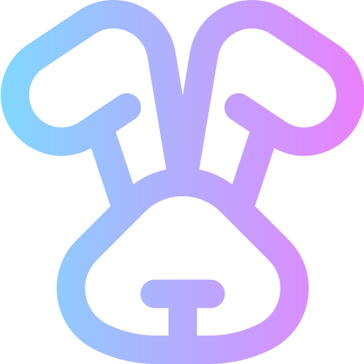 Conejo Super Basic Rounded Gradient icono