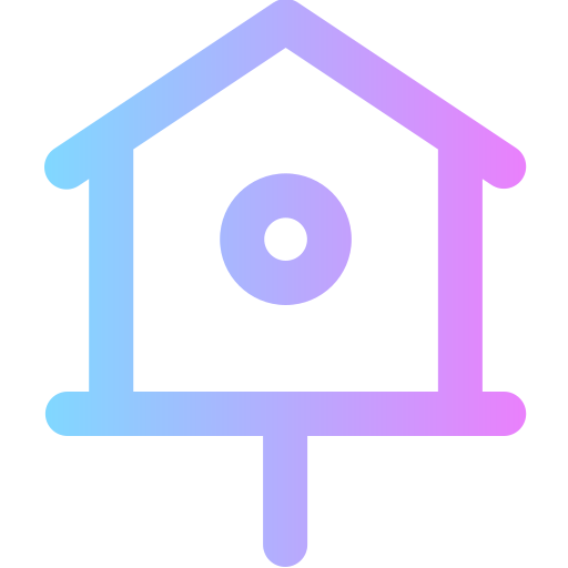 Bird house Super Basic Rounded Gradient icon