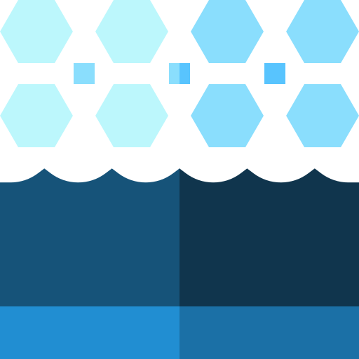 zimna woda Basic Straight Flat ikona