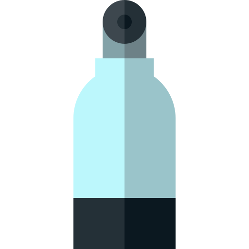 gas cilinder Basic Straight Flat icoon