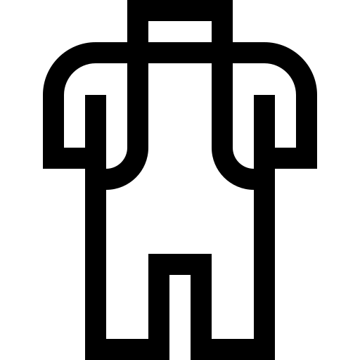 kombinezon Basic Straight Lineal ikona