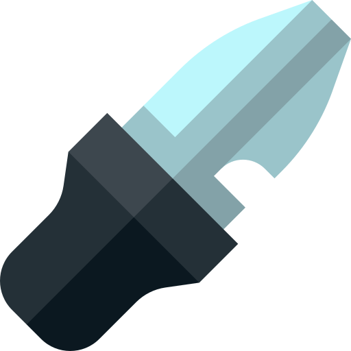 coltello da immersione Basic Straight Flat icona
