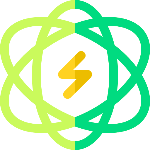 energía nuclear Basic Rounded Flat icono