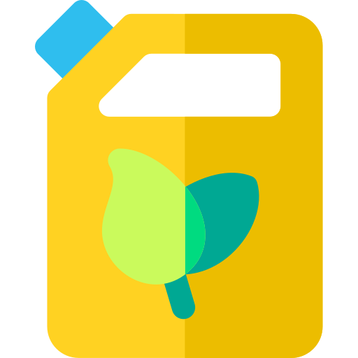 Biocombustible Basic Rounded Flat icono