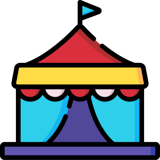Цирковой шатер Special Lineal color иконка