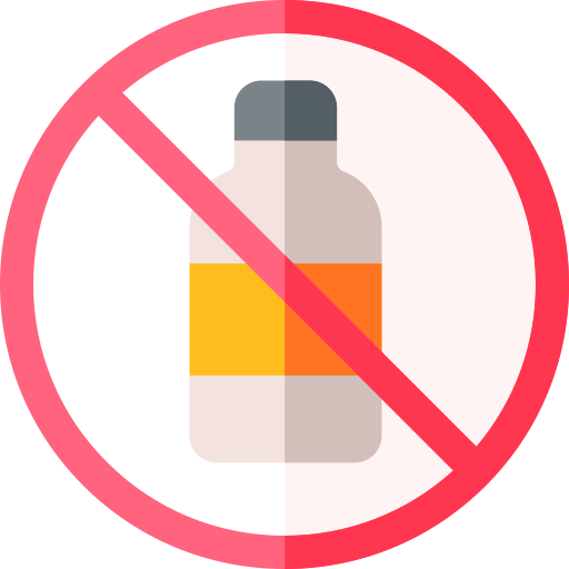 no alcohol Basic Rounded Flat icono