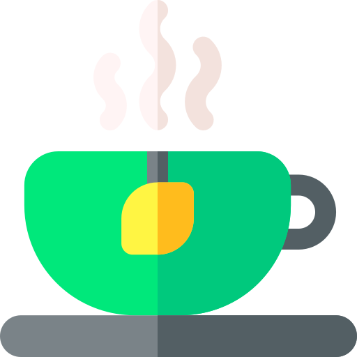 Горячий чай Basic Rounded Flat иконка