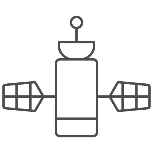 antena satelital Generic black outline icono