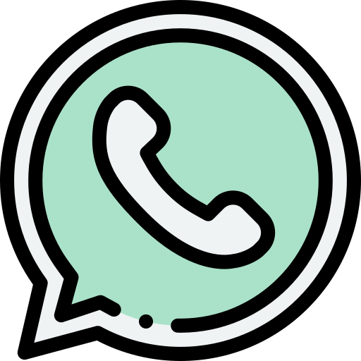 whatsapp Detailed Rounded Lineal color ikona