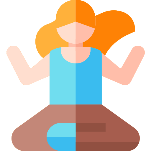 瞑想 Basic Straight Flat icon