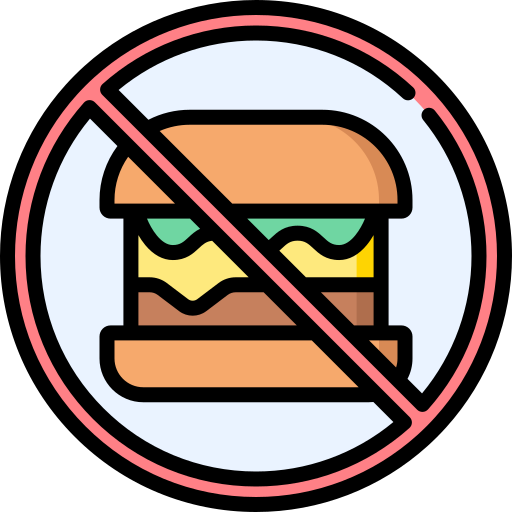 No food Special Lineal color icon