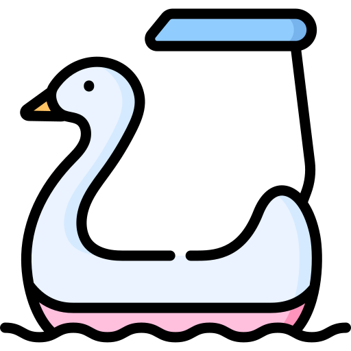 Pedal boat Special Lineal color icon