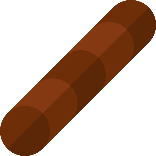 Chocolate Basic Straight Flat icono