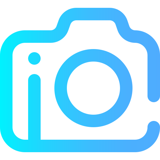 Camera Super Basic Omission Gradient icon