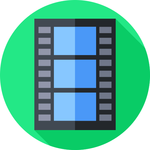 filmstreifen Flat Circular Flat icon