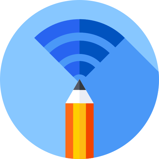 Wifi Flat Circular Flat icono