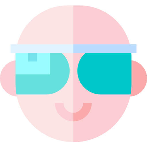 Google glass Basic Straight Flat icon