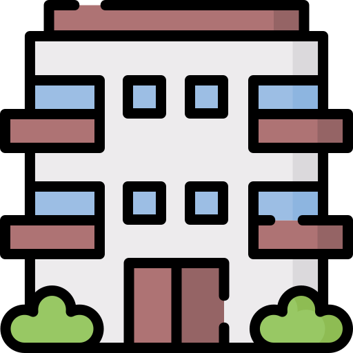 건물 Special Lineal color icon