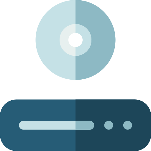 Bluray Basic Rounded Flat icon