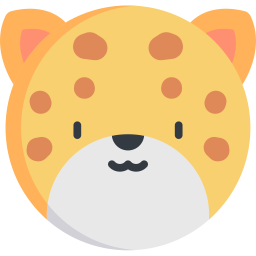 jaguar Kawaii Flat ikona