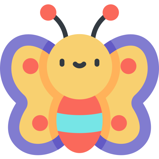 schmetterling Kawaii Flat icon