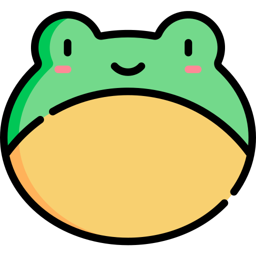frosch Kawaii Lineal color icon