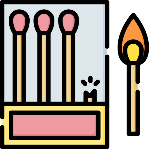 allumettes Special Lineal color Icône