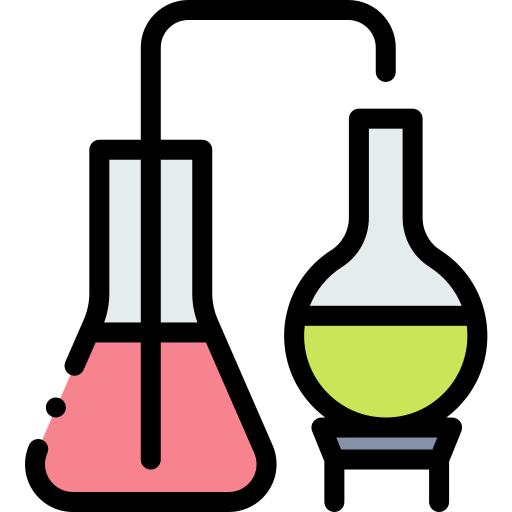 Química Detailed Rounded Lineal color icono