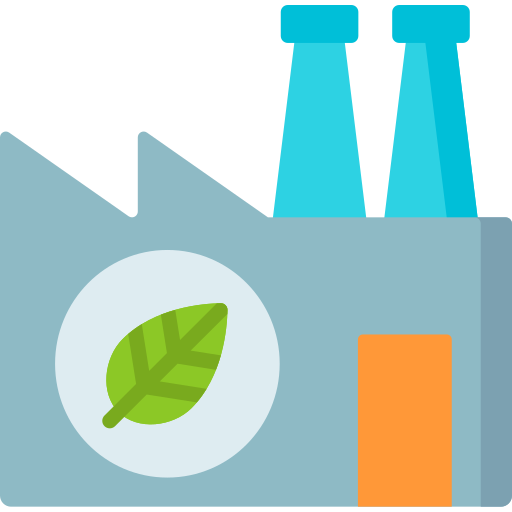 Green factory Special Flat icon