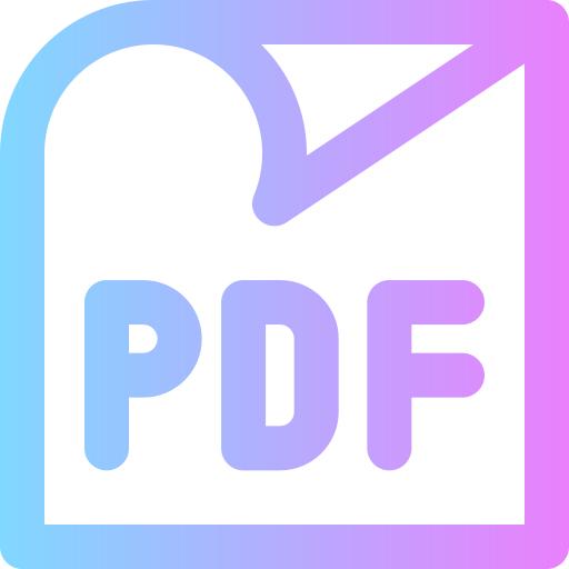 pdf Super Basic Rounded Gradient icon