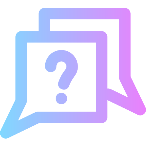 Question Super Basic Rounded Gradient icon