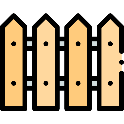 Valla Detailed Rounded Lineal color icono