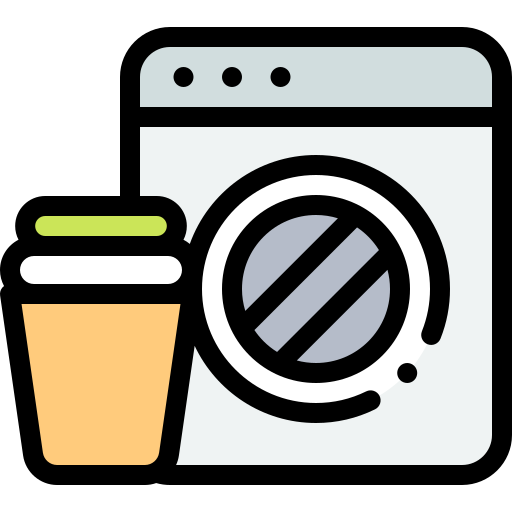 Washing machine Detailed Rounded Lineal color icon
