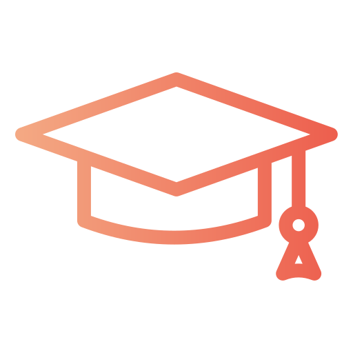 Graduate hat Generic gradient outline icon