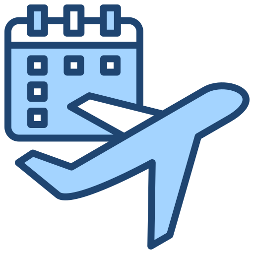 plan de vuelo Generic color lineal-color icono