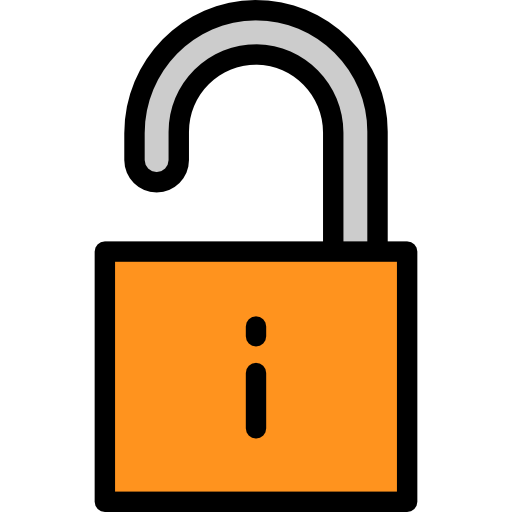 Lock Detailed Rounded Lineal color icon