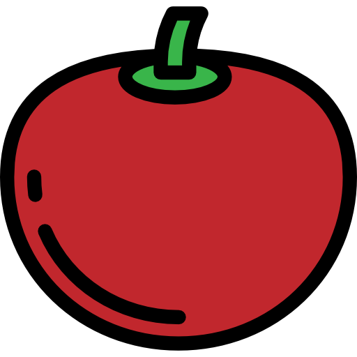 tomate Detailed Rounded Lineal color icono