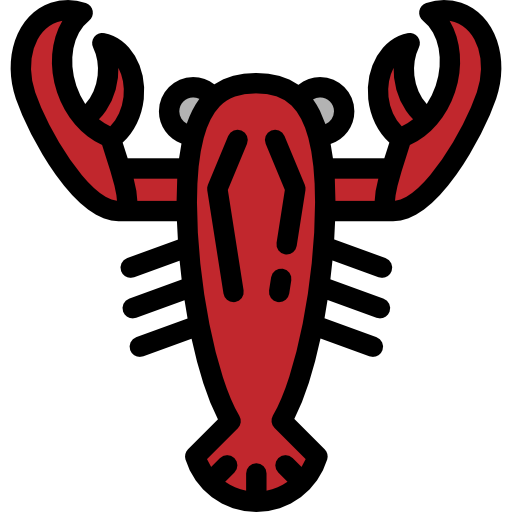 Lobster Detailed Rounded Lineal color icon