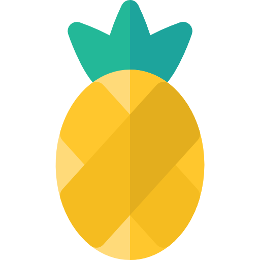 ananas Basic Rounded Flat ikona