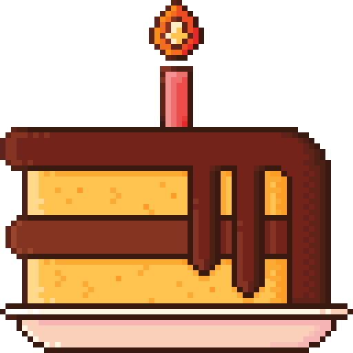 Piece of cake Pixel Dimension Lineal color icon