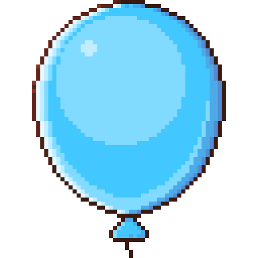 ballon Pixel Dimension Lineal color icon