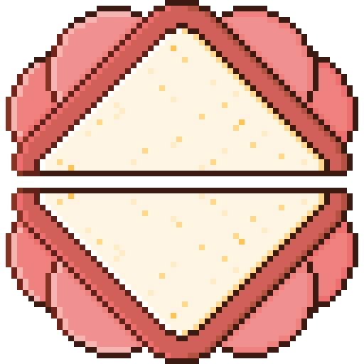 kanapka Pixel Dimension Lineal color ikona