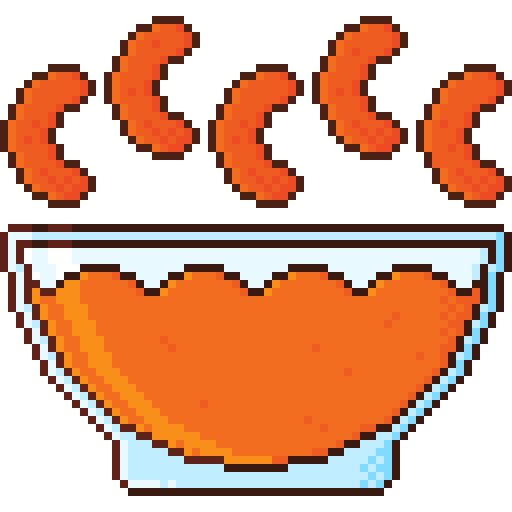 snacks Pixel Dimension Lineal color icon