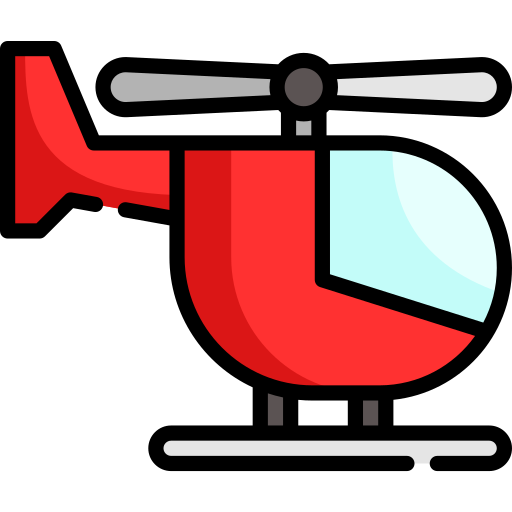Вертолет Special Lineal color иконка