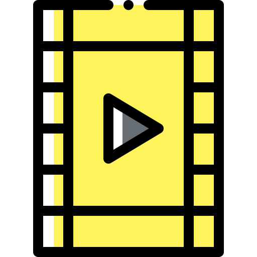 film Detailed Rounded Color Omission icon