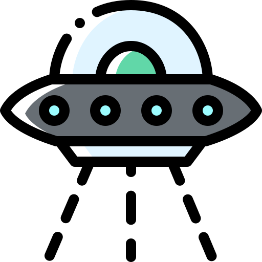 ufo Detailed Rounded Color Omission icon