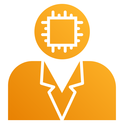 hombre robot Generic gradient fill icono