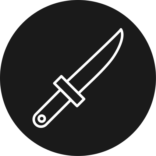 cuchillo Generic black fill icono
